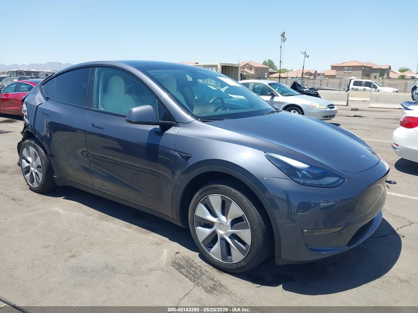2023 Tesla Model y VIN 7SAYGAEEXPF907586 IAAI salvage auction — RIGHT REAR, Salvage (Arizona), sold $13,000 on 2026-07-14 (photo 1)
