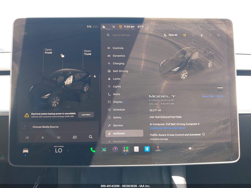 2023 Tesla Model y VIN 7SAYGAEEXPF907586 IAAI salvage auction — RIGHT REAR, Salvage (Arizona), sold $13,000 on 2026-07-14 (photo 7)
