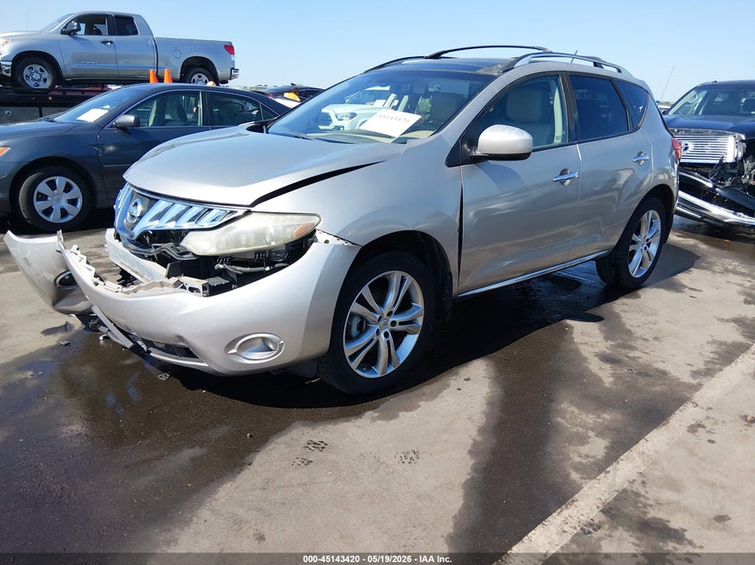 2010 Nissan Murano VIN JN8AZ1MU8AW010226 IAAI salvage auction — FRONT END, Salvage (North Carolina), sold $400 on 2026-07-08 (photo 2)