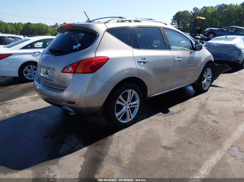 2010 Nissan Murano VIN JN8AZ1MU8AW010226 IAAI salvage auction — FRONT END, Salvage (North Carolina), sold $400 on 2026-07-08 (photo 4)