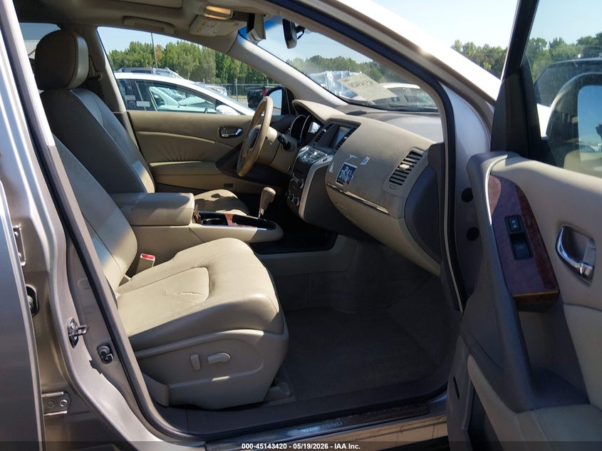 2010 Nissan Murano VIN JN8AZ1MU8AW010226 IAAI salvage auction — FRONT END, Salvage (North Carolina), sold $400 on 2026-07-08 (photo 5)