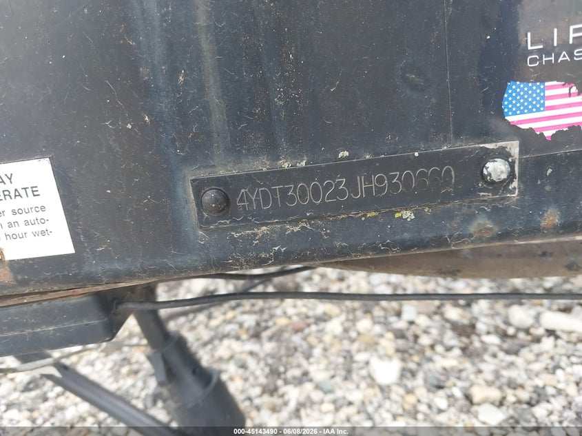2018 Dutchmen Coleman VIN 4YDT30023JH930660 IAAI salvage auction — HAIL, Salvage (Illinois), sold $3,800 on 2026-07-22 (photo 8)