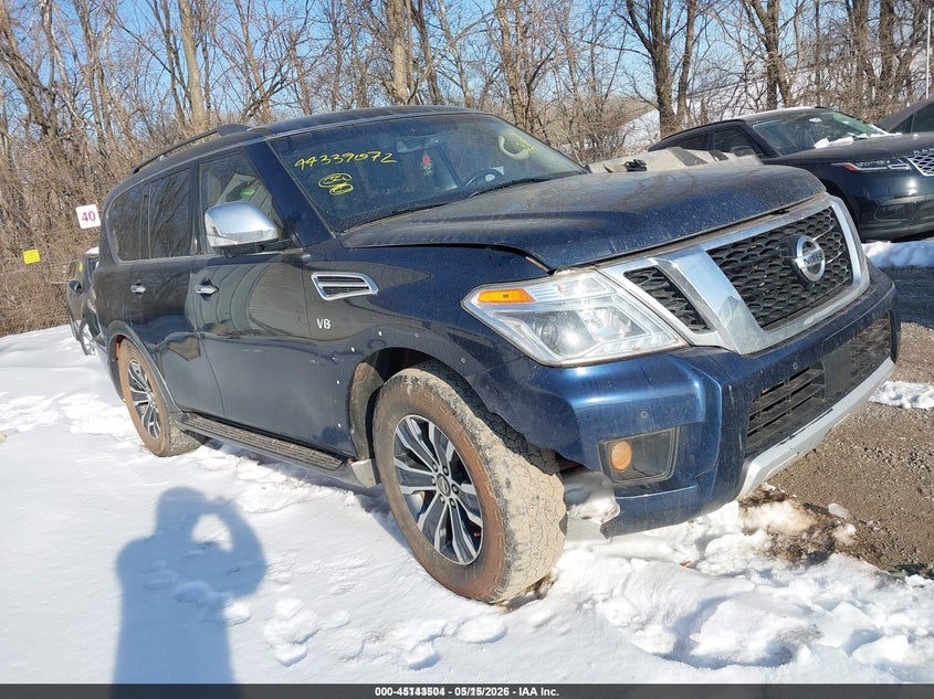 2017 Nissan Armada VIN JN8AY2ND9H9006394 IAAI salvage auction — NORMAL WEAR, Clear (Indiana), sold $4,350 on 2026-07-08 (photo 1)
