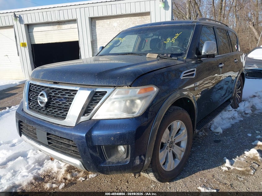 2017 Nissan Armada VIN JN8AY2ND9H9006394 IAAI salvage auction — NORMAL WEAR, Clear (Indiana), sold $4,350 on 2026-07-08 (photo 2)