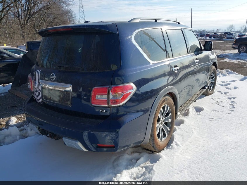2017 Nissan Armada VIN JN8AY2ND9H9006394 IAAI salvage auction — NORMAL WEAR, Clear (Indiana), sold $4,350 on 2026-07-08 (photo 4)
