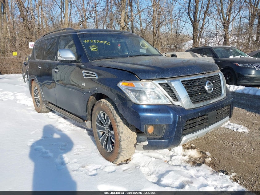 2017 Nissan Armada VIN JN8AY2ND9H9006394 IAAI salvage auction — NORMAL WEAR, Clear (Indiana), sold $4,350 on 2026-07-08 (photo 6)