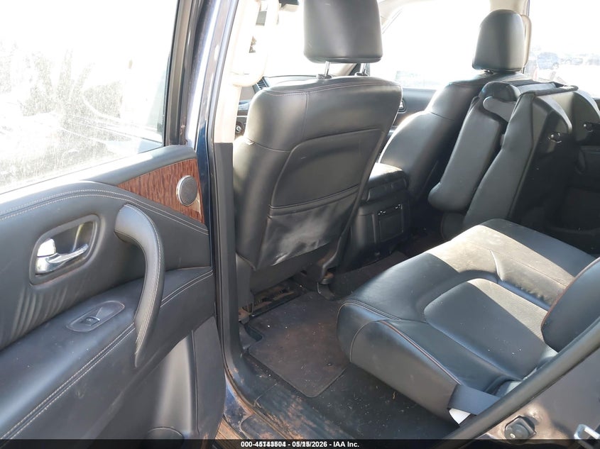2017 Nissan Armada VIN JN8AY2ND9H9006394 IAAI salvage auction — NORMAL WEAR, Clear (Indiana), sold $4,350 on 2026-07-08 (photo 8)