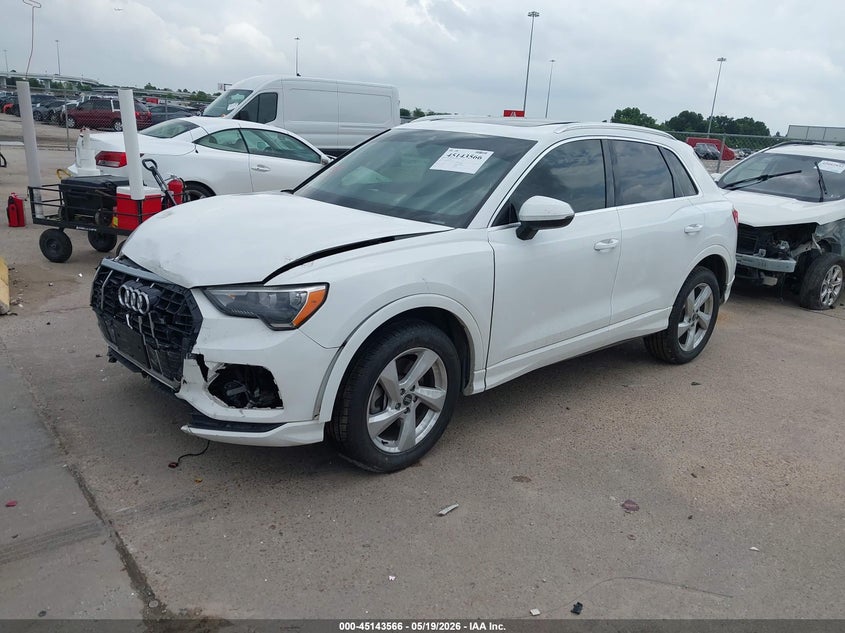 2021 Audi Q3 VIN WA1AUCF34M1065584 IAAI salvage auction — FRONT END, Salvage (Texas), sold $4,250 on 2026-07-09 (photo 2)