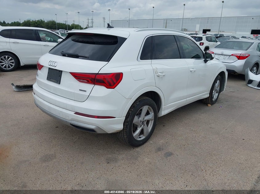 2021 Audi Q3 VIN WA1AUCF34M1065584 IAAI salvage auction — FRONT END, Salvage (Texas), sold $4,250 on 2026-07-09 (photo 4)