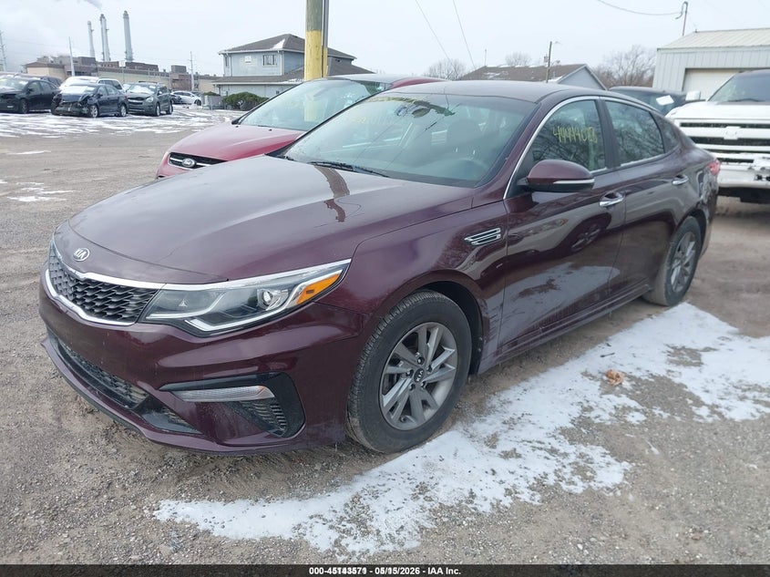 2019 Kia Optima VIN 5XXGT4L33KG283370 IAAI salvage auction — RIGHT FRONT, Original (West Virginia), sold $2,200 on 2026-07-15 (photo 2)