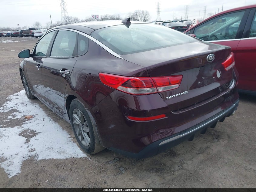 2019 Kia Optima VIN 5XXGT4L33KG283370 IAAI salvage auction — RIGHT FRONT, Original (West Virginia), sold $2,200 on 2026-07-15 (photo 3)