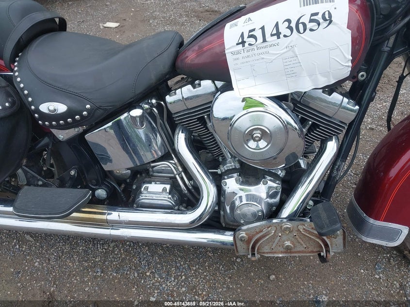 2000 Harley-davidson Flstc VIN 1HD1BJY15YY062300 IAAI salvage auction — ENGINE BURN, Salvage (Ohio), sold $650 on 2026-07-06 (photo 8)