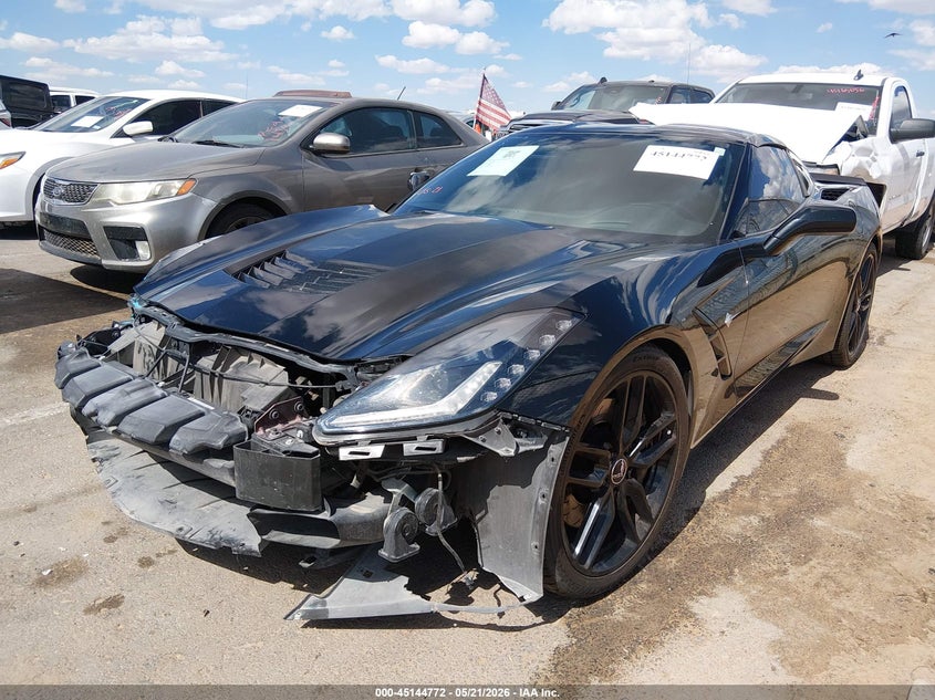 2014 Chevrolet Corvette VIN 1G1YJ2D74E5113679 IAAI salvage auction — FRONT END, Salvage (New Mexico), sold $16,100 on 2026-08-01 (photo 2)