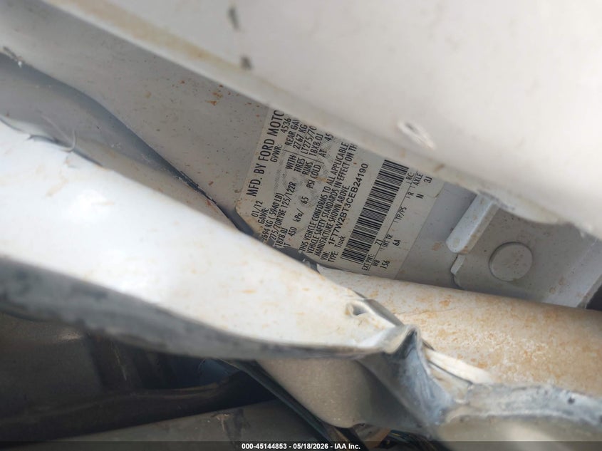 2012 Ford F250 VIN 1FT7W2BT3CEB24190 IAAI salvage auction — ALL OVER, Salvage (Texas), sold $325 on 2026-07-09 (photo 9)