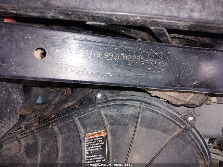 2020 Polaris Ranger VIN 3NSTAE993LN229548 IAAI salvage auction — FRONT END, Salvage (Illinois), sold $2,675 on 2026-07-29 (photo 9)