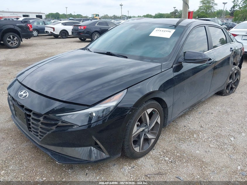 2021 Hyundai Elantra VIN KMHLN4AG7MU133222 IAAI salvage auction — REAR END, Salvage (Illinois), sold $5,900 on 2026-07-07 (photo 2)