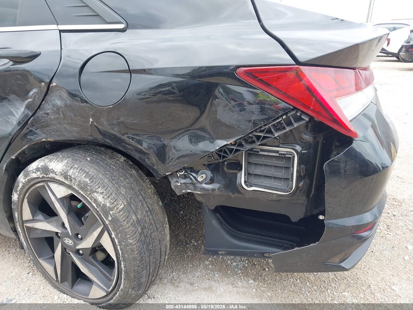 2021 Hyundai Elantra VIN KMHLN4AG7MU133222 IAAI salvage auction — REAR END, Salvage (Illinois), sold $5,900 on 2026-07-07 (photo 6)