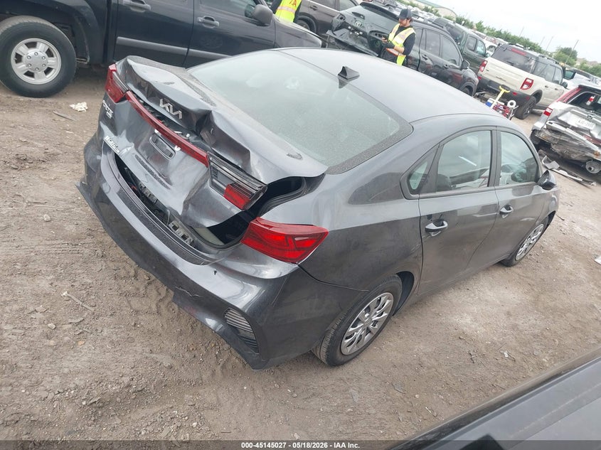 2023 Kia Forte VIN 3KPF24AD4PE645328 IAAI salvage auction — REAR END, Original (Texas), sold $5,725 on 2026-07-18 (photo 4)