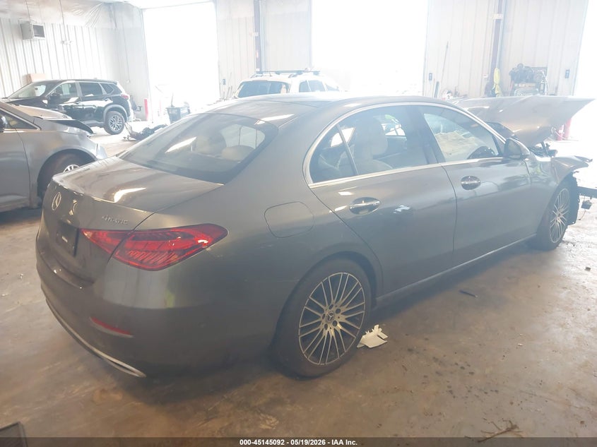 2022 Mercedes-benz C-klasse VIN W1KAF4HB9NR008428 IAAI salvage auction — FRONT END, Scrap (Michigan), sold $6,450 on 2026-07-07 (photo 4)