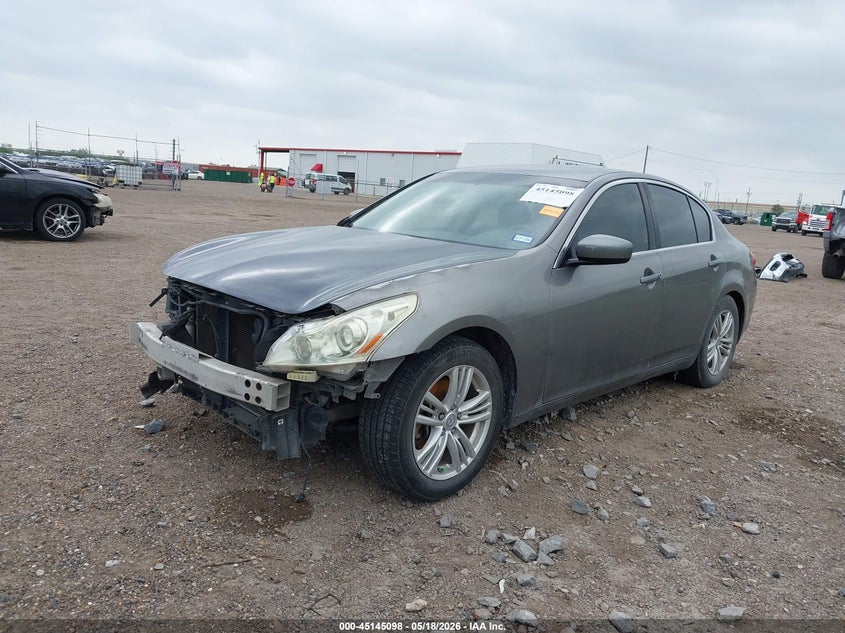 2013 Infiniti G VIN JN1CV6AP5DM726533 IAAI salvage auction — FRONT END, Salvage (Texas), sold $325 on 2026-07-07 (photo 2)