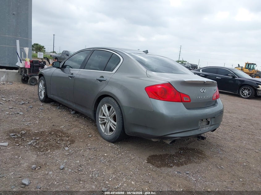 2013 Infiniti G VIN JN1CV6AP5DM726533 IAAI salvage auction — FRONT END, Salvage (Texas), sold $325 on 2026-07-07 (photo 3)