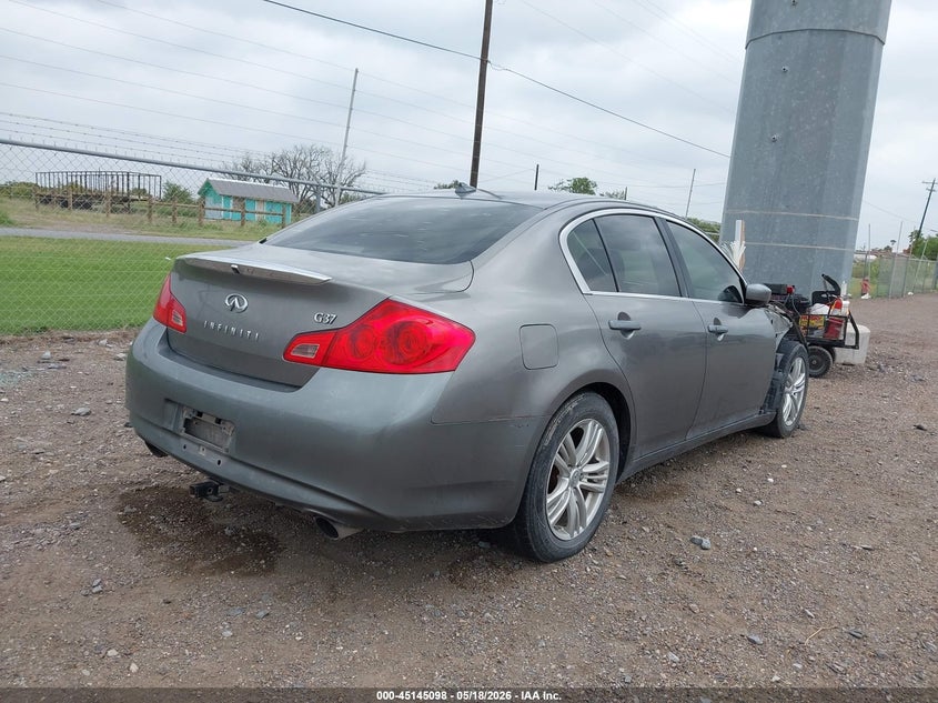 2013 Infiniti G VIN JN1CV6AP5DM726533 IAAI salvage auction — FRONT END, Salvage (Texas), sold $325 on 2026-07-07 (photo 4)