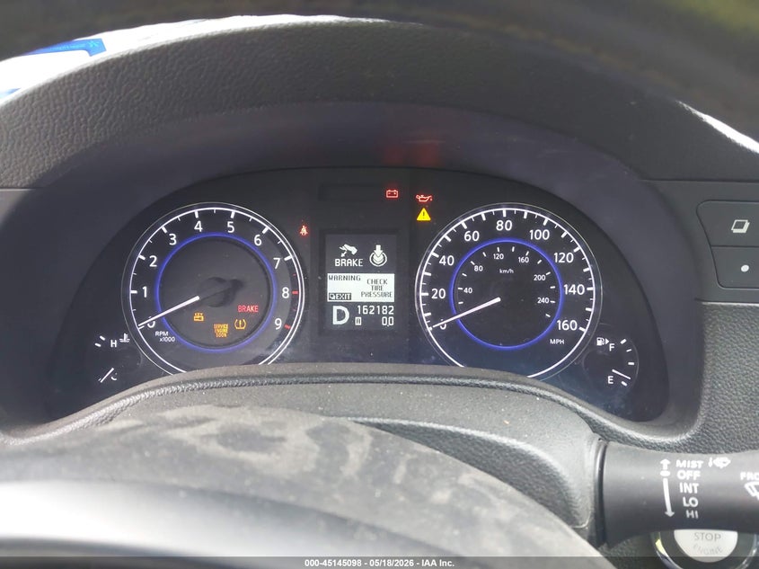 2013 Infiniti G VIN JN1CV6AP5DM726533 IAAI salvage auction — FRONT END, Salvage (Texas), sold $325 on 2026-07-07 (photo 7)