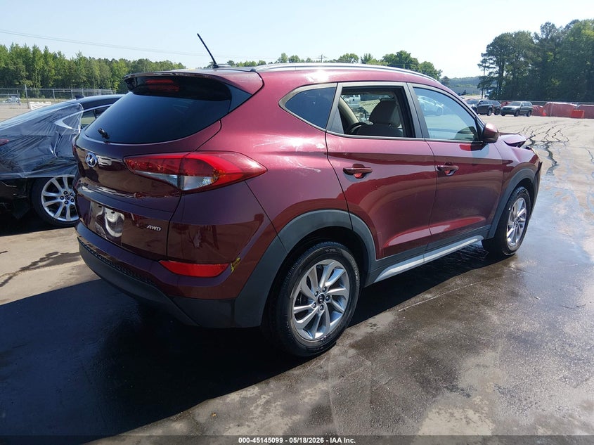 2017 Hyundai Tucson VIN KM8J3CA42HU411429 IAAI salvage auction — THEFT, Salvage (North Carolina), sold $2,950 on 2026-07-08 (photo 4)
