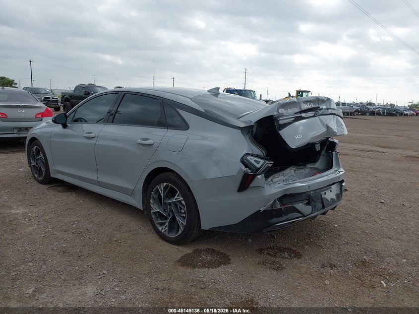 2025 Kia K5 VIN KNAG64J72S5309262 IAAI salvage auction — REAR END, Salvage (Texas), sold $8,500 on 2026-07-10 (photo 3)