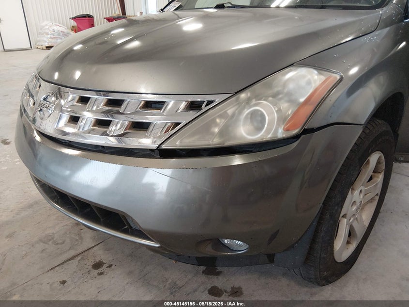 2005 Nissan Murano VIN JN8AZ08T25W307767 IAAI salvage auction — FRONT END, Repossessed (Missouri), sold $25 on 2026-07-16 (photo 6)