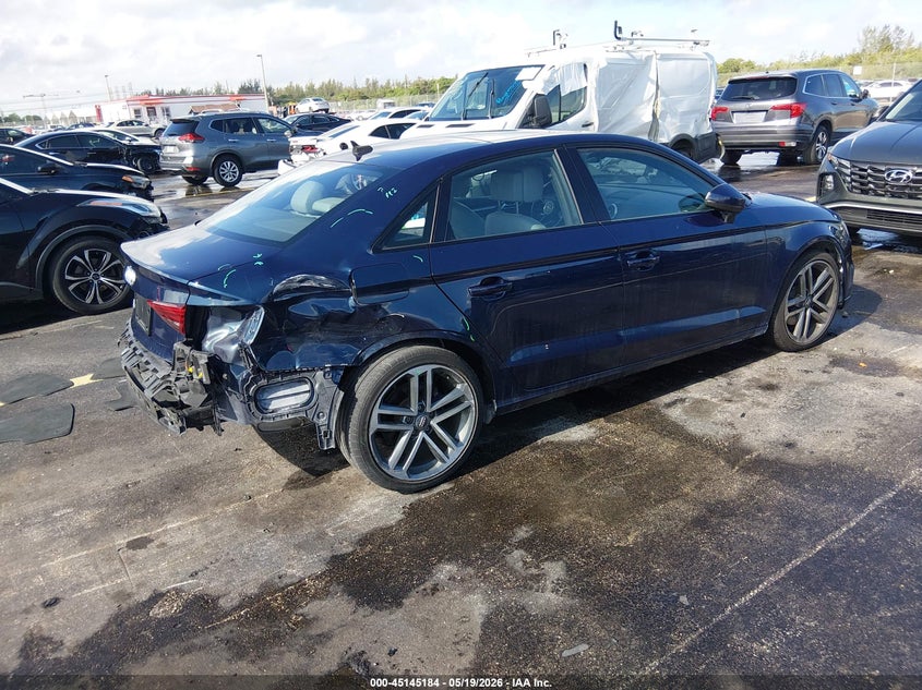 2019 Audi A3 VIN WAUAUGFF3KA091921 IAAI salvage auction — LEFT SIDE, Rebuildable (Florida), sold $6,575 on 2026-07-30 (photo 4)