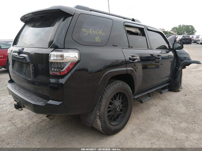 2018 Toyota 4runner VIN JTEBU5JR9J5549476 IAAI salvage auction — FRONT END, Salvage Title, sold $5,600 on 2026-07-29 (photo 4)