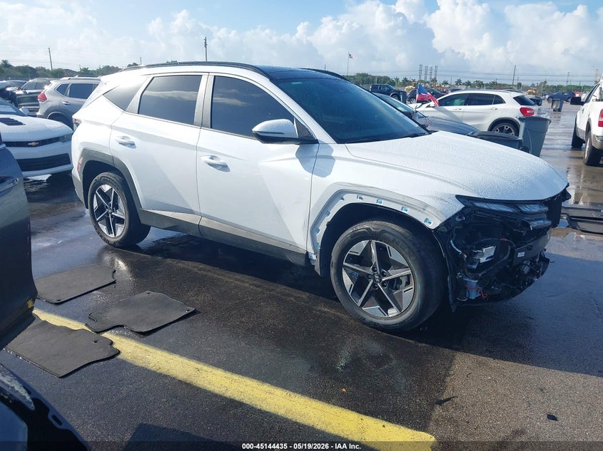 2025 Hyundai Tucson VIN KM8JCDD16SU362833 IAAI salvage auction — FRONT END, Rebuildable (Florida), sold $12,900 on 2026-07-23 (photo 1)