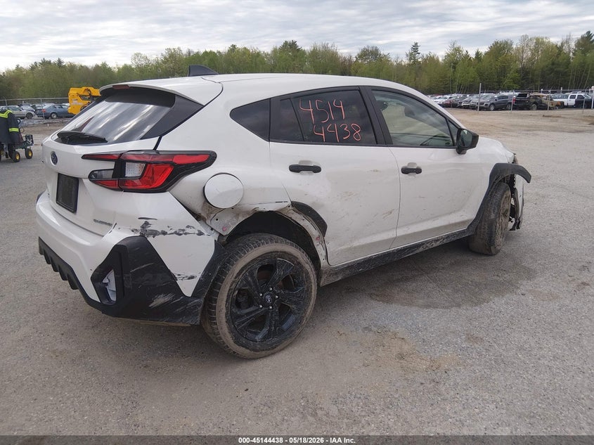 2024 Subaru Xv VIN JF2GUABC8R8883040 IAAI salvage auction — RIGHT REAR, Salvage (Massachusetts), sold $1,400 on 2026-07-27 (photo 4)