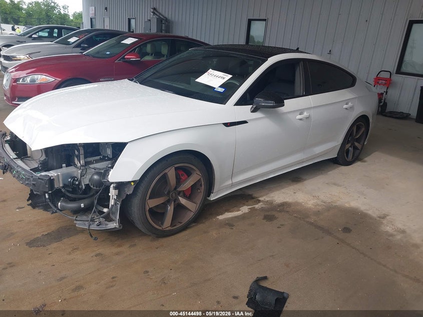 2023 Audi A5 VIN WAUFACF59PA059786 IAAI salvage auction — FRONT END, Original (Texas), sold $13,500 on 2026-07-24 (photo 2)