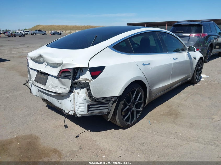 2019 Tesla Model 3 VIN 5YJ3E1EB2KF512538 IAAI salvage auction — REAR END, Salvage (California), sold $4,325 on 2026-07-22 (photo 4)