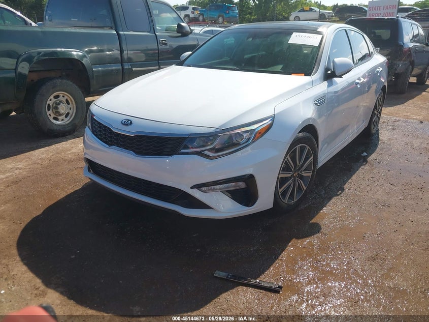 2019 Kia Optima VIN 5XXGT4L36KG313946 IAAI salvage auction — HAIL, Clear (Oklahoma), sold $3,900 on 2026-07-15 (photo 2)