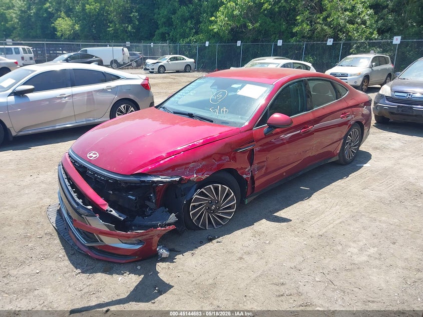 2025 Hyundai Sonata VIN KMHL34JJ0SA104418 IAAI salvage auction — RIGHT FRONT, Salvage - Greater Than 75% (Maryland), sold $3,600 on 2026-07-28 (photo 2)