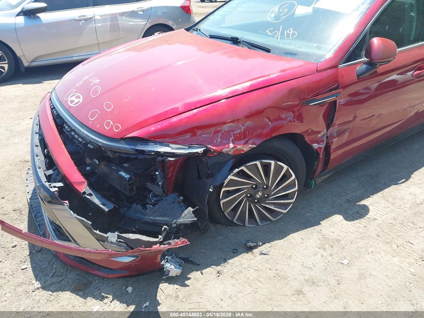 2025 Hyundai Sonata VIN KMHL34JJ0SA104418 IAAI salvage auction — RIGHT FRONT, Salvage - Greater Than 75% (Maryland), sold $3,600 on 2026-07-28 (photo 6)