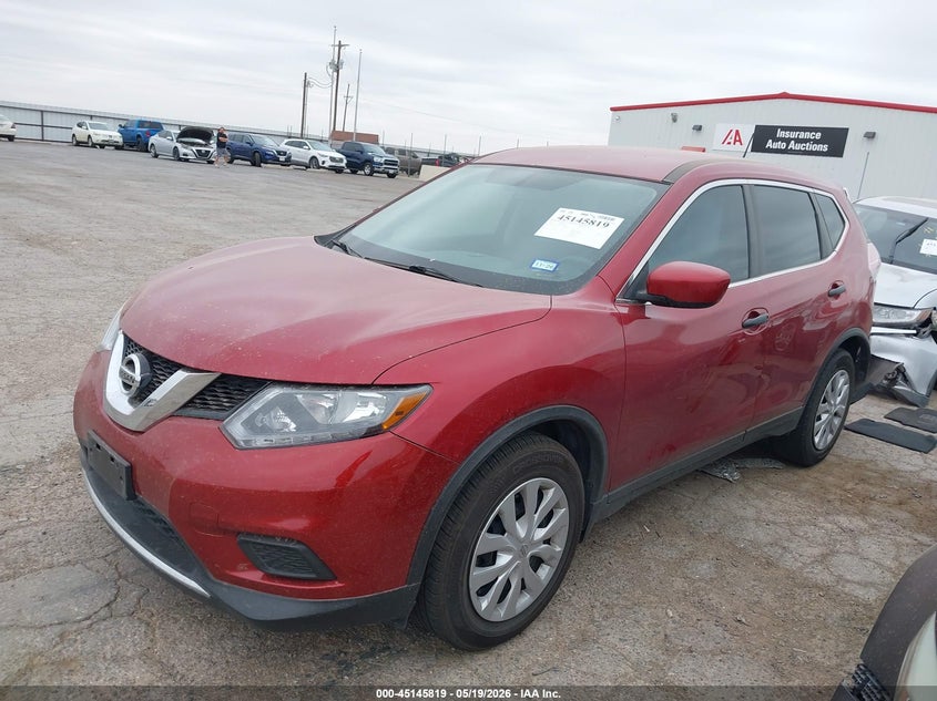 2016 Nissan Rogue VIN KNMAT2MT7GP614184 IAAI salvage auction — REAR END, Salvage (Texas), sold $1,775 on 2026-07-28 (photo 2)