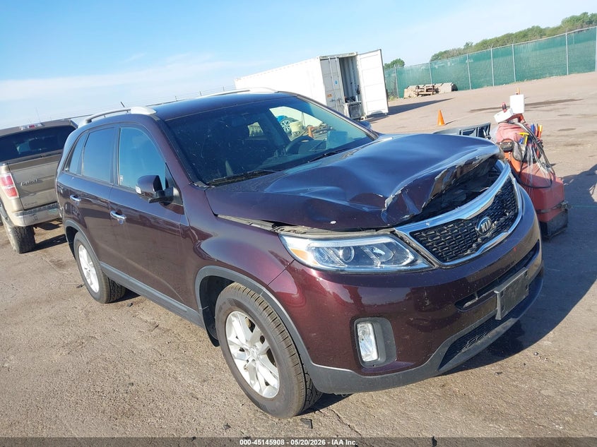 2015 Kia Sorento VIN 5XYKT4A6XFG564199 IAAI salvage auction — FRONT END, Regular (South Dakota), sold $25 on 2026-07-28 (photo 1)