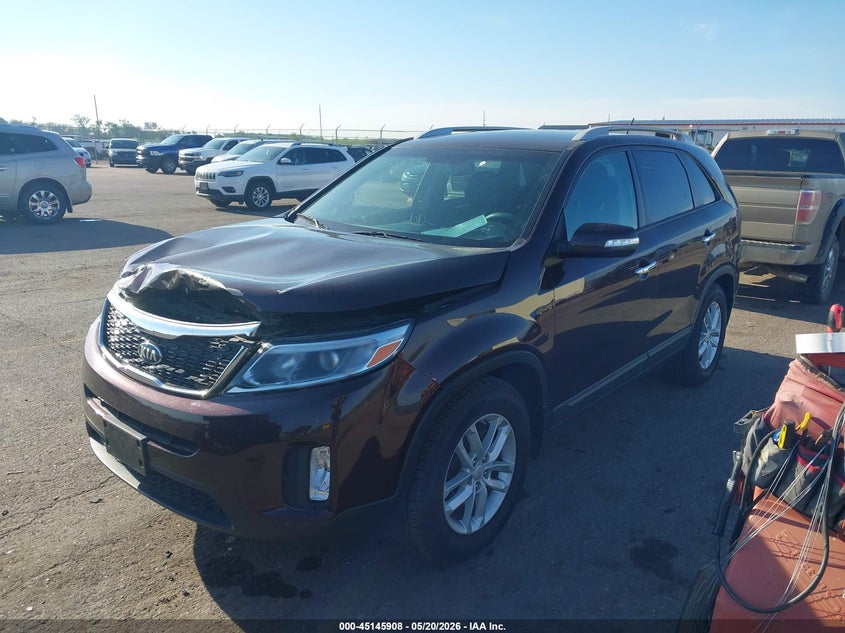 2015 Kia Sorento VIN 5XYKT4A6XFG564199 IAAI salvage auction — FRONT END, Regular (South Dakota), sold $25 on 2026-07-28 (photo 2)