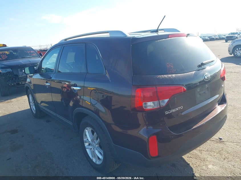 2015 Kia Sorento VIN 5XYKT4A6XFG564199 IAAI salvage auction — FRONT END, Regular (South Dakota), sold $25 on 2026-07-28 (photo 3)