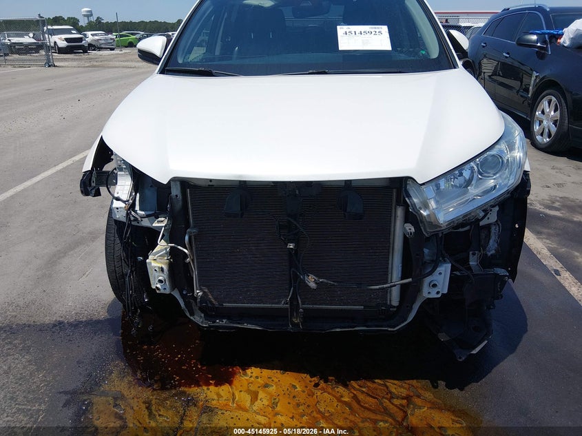 2019 Toyota Highlander VIN 5TDJZRFHXKS579607 IAAI salvage auction — FRONT END, Salvage Title, sold $7,000 on 2026-07-29 (photo 6)