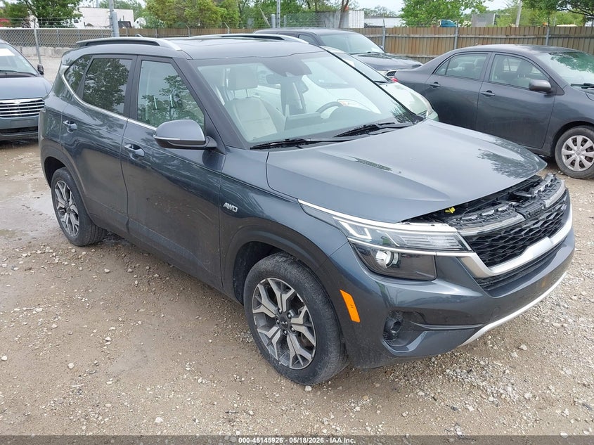 2022 Kia Seltos VIN KNDERCAA0N7295152 IAAI salvage auction — LEFT SIDE, Salvage (Illinois), sold $4,300 on 2026-07-28 (photo 1)