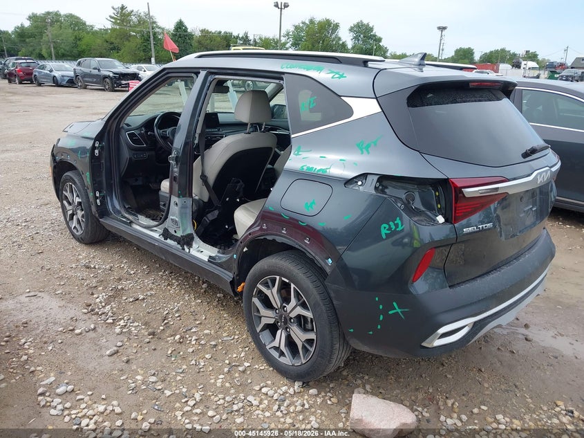 2022 Kia Seltos VIN KNDERCAA0N7295152 IAAI salvage auction — LEFT SIDE, Salvage (Illinois), sold $4,300 on 2026-07-28 (photo 3)