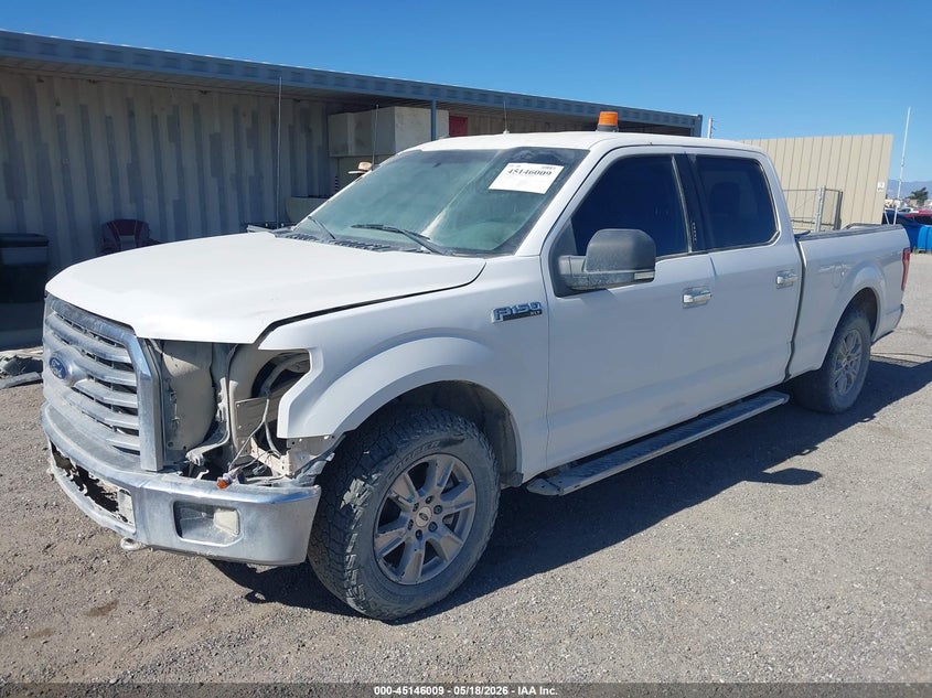 2016 Ford F-150 VIN 1FTFW1EF5GKD38519 IAAI salvage auction — MECHANICAL, Clear (California), sold $3,450 on 2026-07-09 (photo 2)