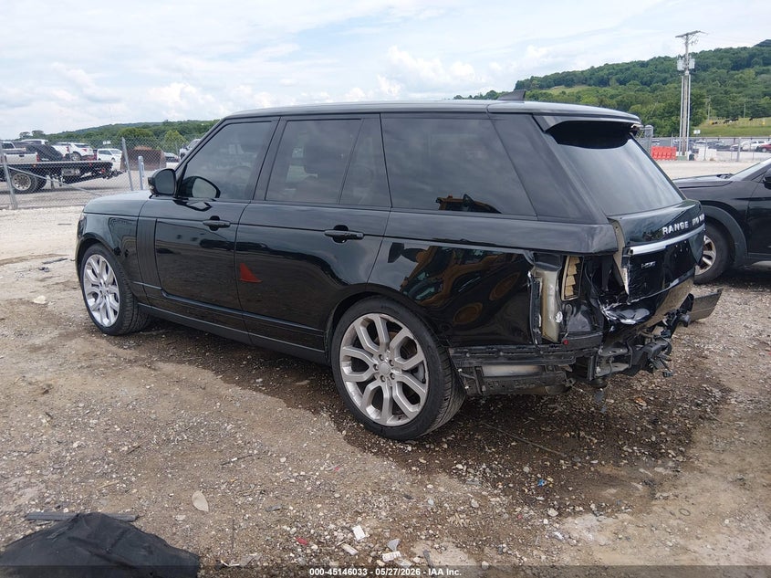 2018 Land rover RANGE ROVER VIN SALGS2SV7JA516101 IAAI salvage auction — REAR END, Salvage Title, sold $12,600 on 2026-07-16 (photo 3)