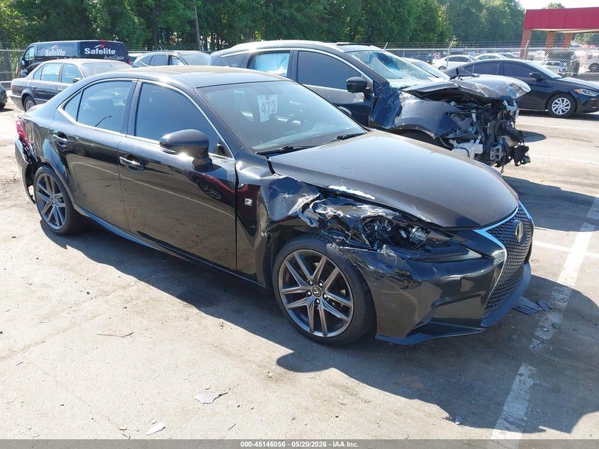 2014 Lexus Is VIN JTHBF1D21E5032425 IAAI salvage auction — RIGHT FRONT, Salvage (North Carolina), sold $2,500 on 2026-07-15 (photo 1)