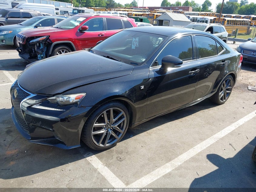 2014 Lexus Is VIN JTHBF1D21E5032425 IAAI salvage auction — RIGHT FRONT, Salvage (North Carolina), sold $2,500 on 2026-07-15 (photo 2)